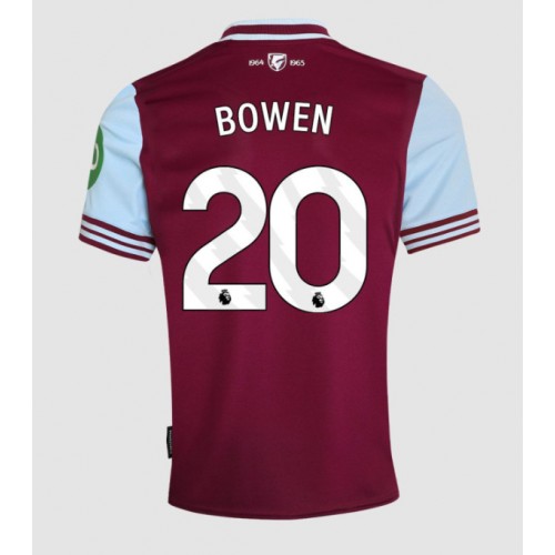 Fotballdrakt Herre West Ham United Jarrod Bowen #20 Hjemmedrakt 2024-25 Kortermet